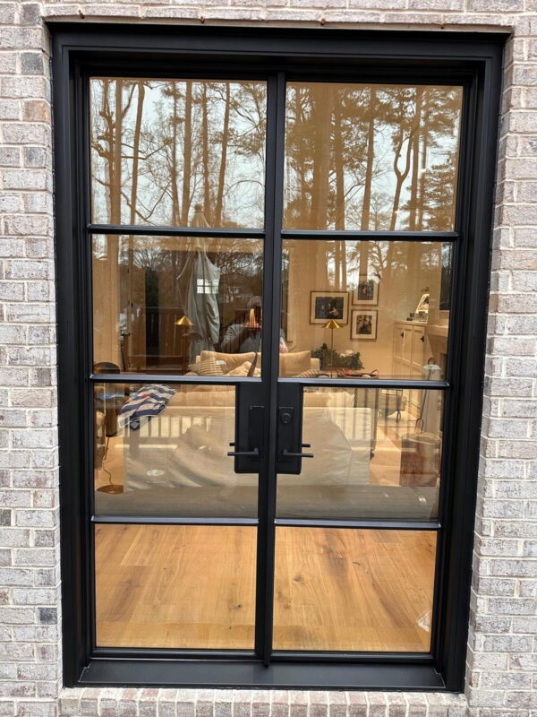 Modern Style Steel/Glass Double Doors